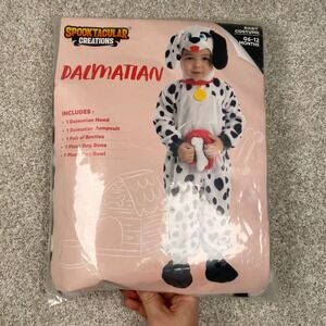Spooktacular Creations Dalmatian Baby Costume 06-12 Months Hood Jumpsuit